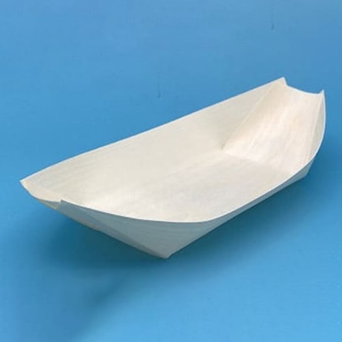 やなぎプロダクツ 木製舟皿　アスペン材 8寸 Y-068 1袋（ご注文単位20袋）【直送品】