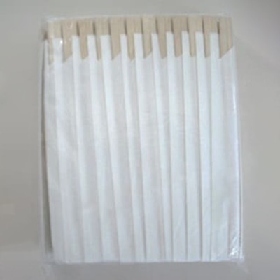 やなぎプロダクツ 割箸 白樺元禄箸 箸袋入 無地角切 20.3cm 100膳 P-061 1袋(ご注文単位40袋)【直送品】