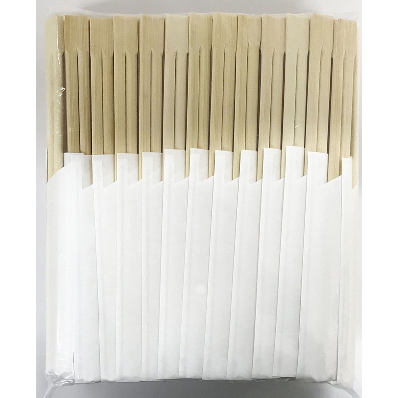 やなぎプロダクツ 割箸　竹双生箸　箸袋入　無地袴 21cm　100膳 P-384 1袋（ご注文単位30袋）【直送品】