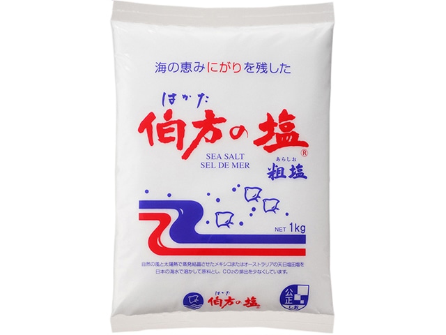 伯方塩業 伯方の塩 粗塩 1kg 常温 1個※軽(ご注文単位1個)※注文上限数12まで【直送品】