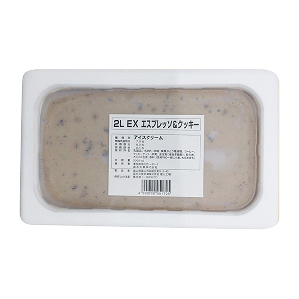 エスプレッソ＆クッキー 2L 冷凍 1個※軽（ご注文単位1個）※注文上限数12まで【直送品】