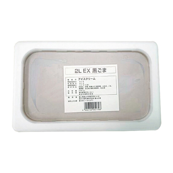 森永乳業 黒ごま　アイスクリーム 2L 冷凍 1パック※軽（ご注文単位1パック）※注文上限数2まで【直送品】