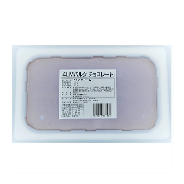 アイスクリ-ム　チョコ 4L 冷凍 1個※軽（ご注文単位1個）※注文上限数2まで【直送品】