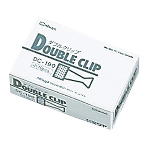 ミツヤ ダブルクリップ 小 10個紙箱入 DC-190 1個（ご注文単位10個）【直送品】