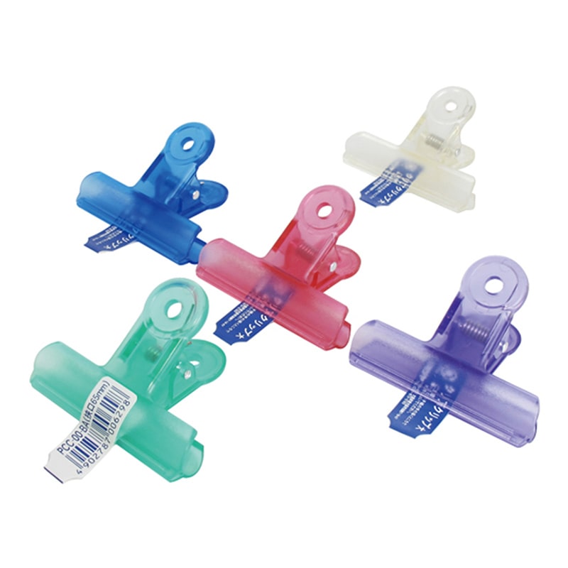 ミツヤ クリアクリップ アクア 大 バラ 色込 PCC-00-BA 1個（ご注文単位50個）【直送品】