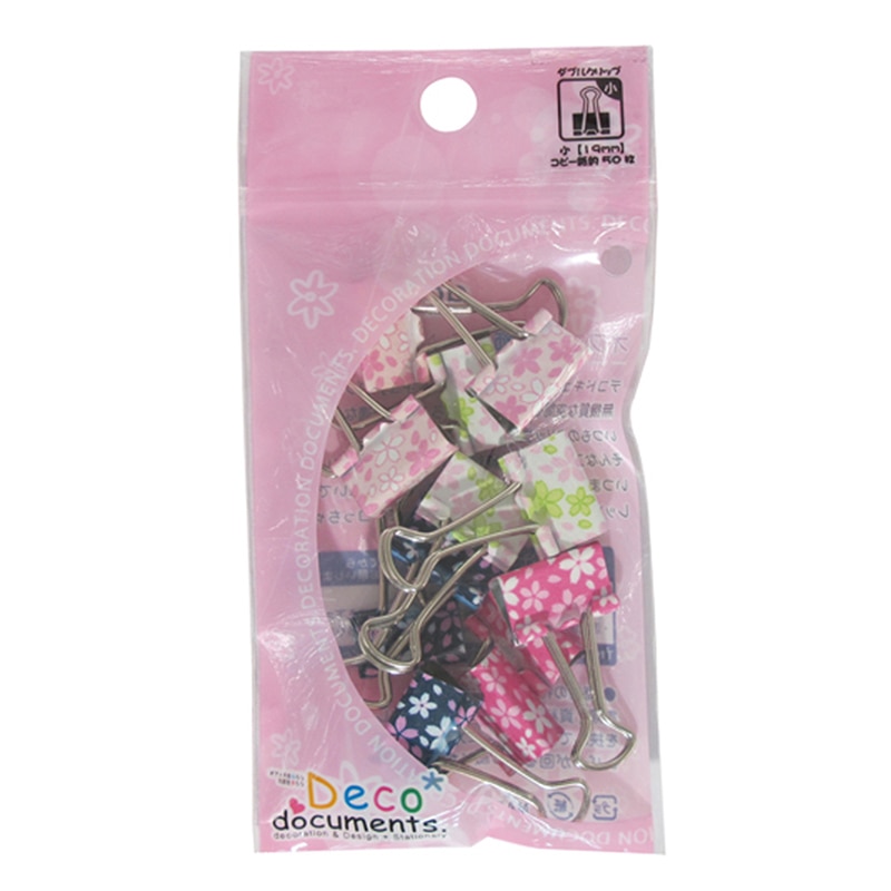 ミツヤ デコドキュWクリップ 小 さくら DD-SK-S 1個（ご注文単位5個）【直送品】
