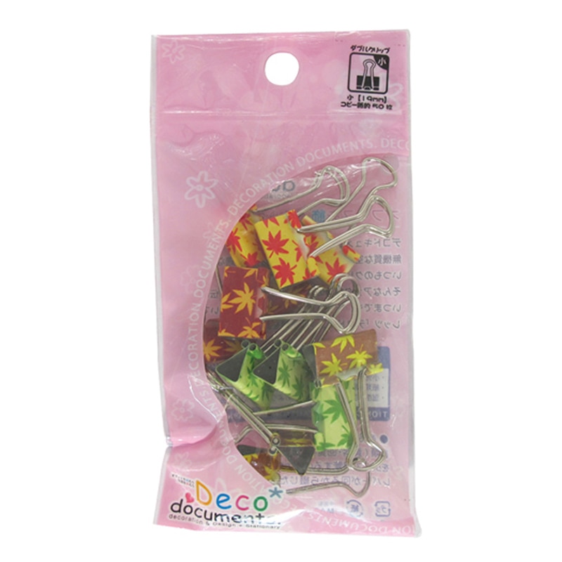 ミツヤ デコドキュWクリップ 小 もみじ DD-AK-S 1個（ご注文単位5個）【直送品】