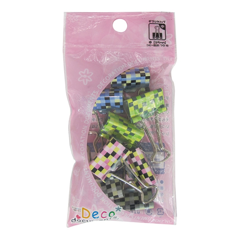 ミツヤ デコドキュWクリップ 中 キューブ DD-MC-M 1個(ご注文単位5個)【直送品】