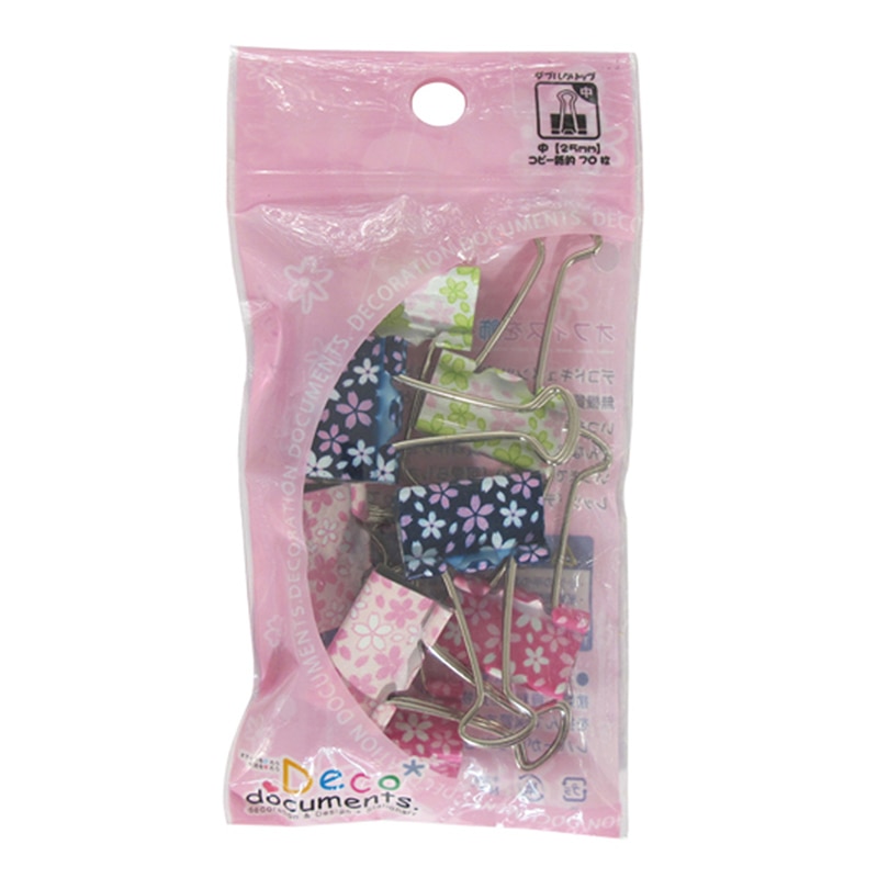 ミツヤ デコドキュWクリップ 中 さくら DD-SK-M 1個(ご注文単位5個)【直送品】