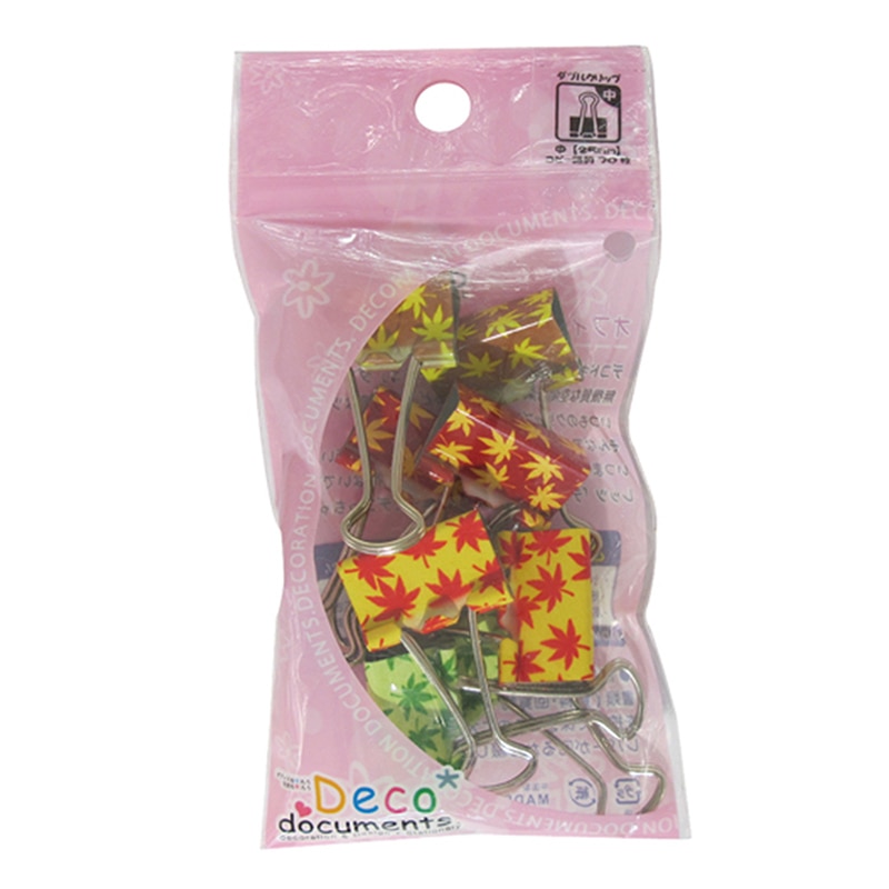 >ミツヤ デコドキュWクリップ 中 もみじ DD-AK-M 1個（ご注文単位5個）【直送品】