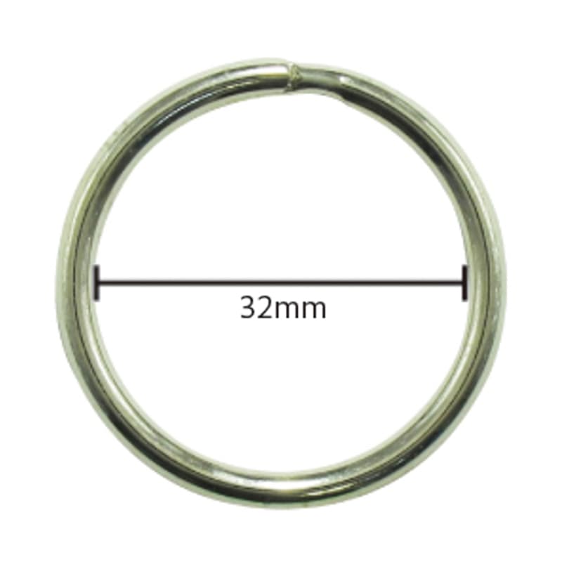 ミツヤ キーリング 32mm 100本箱入 KR-1 1個（ご注文単位1個）【直送品】