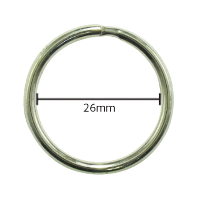 ミツヤ キーリング 26mm 100本箱入 KR-2 1個（ご注文単位1個）【直送品】