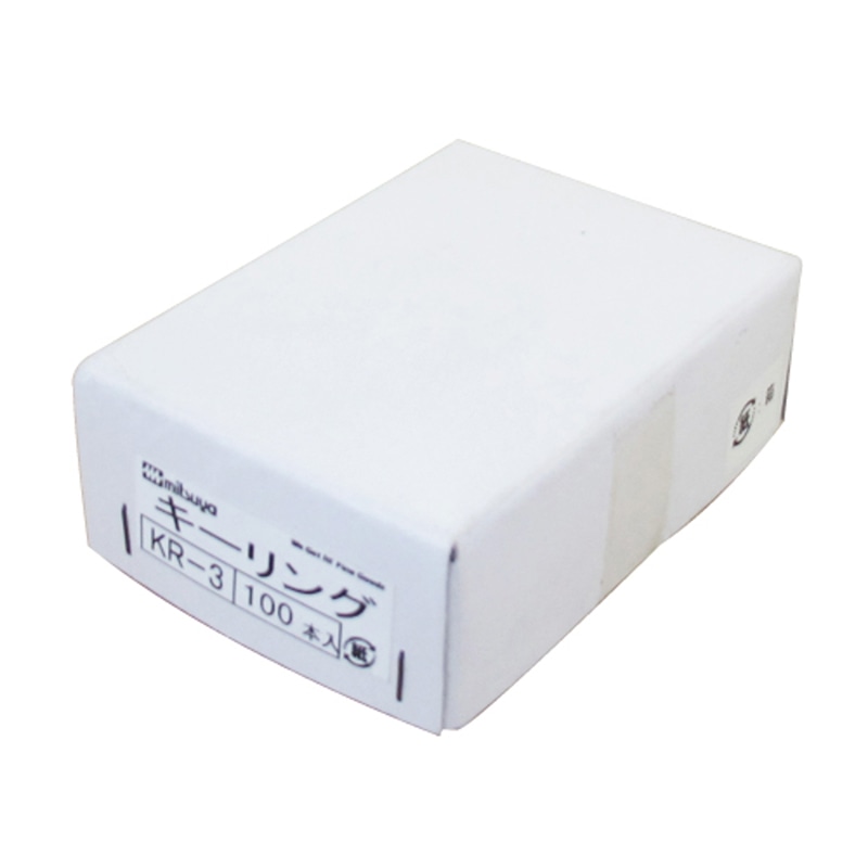 ミツヤ キーリング 22mm 100本箱入 KR-3 1個(ご注文単位1個)【直送品】