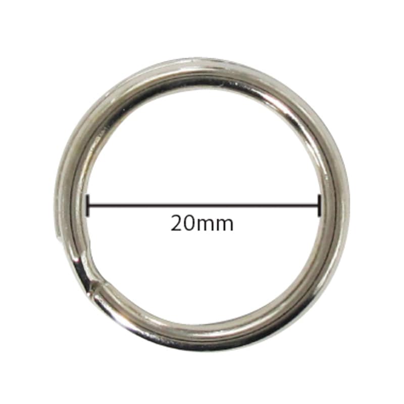 ミツヤ キーリング 20mm 100本箱入 KR-4 1個（ご注文単位1個）【直送品】