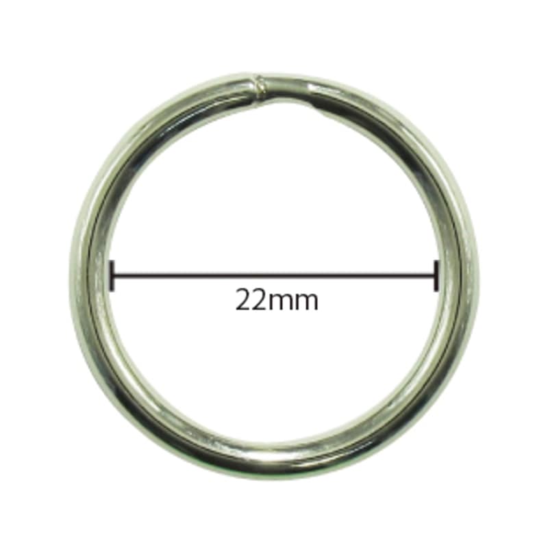 ミツヤ キーリング No.3 22mm 6本パック KR-3P 1個(ご注文単位20個)【直送品】