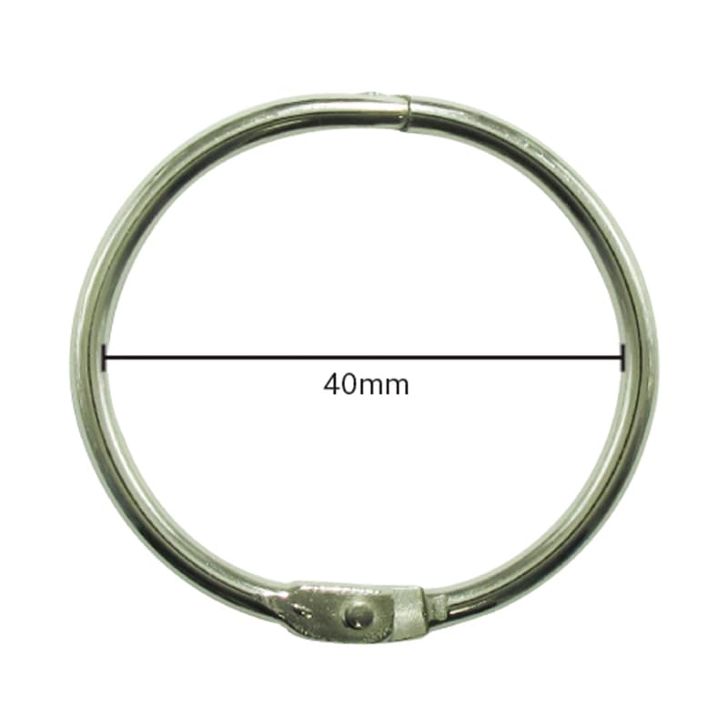 ミツヤ カ-ドリング No.0 40mm 100個紙箱入 CR-1000 1個(ご注文単位1個)【直送品】