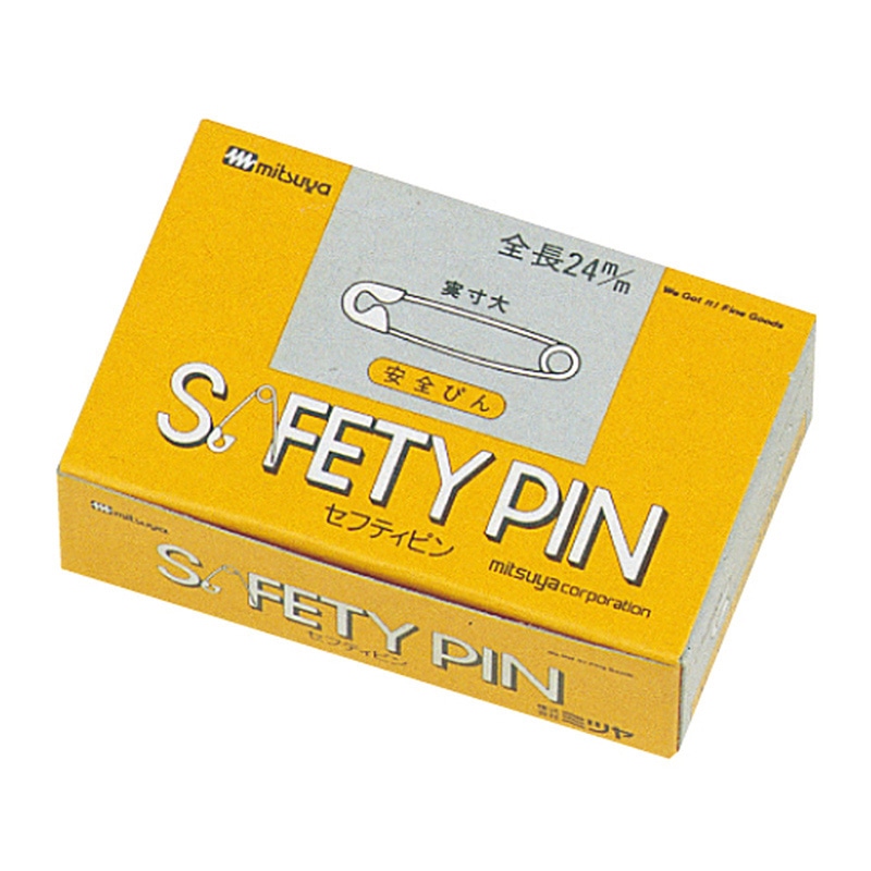 ミツヤ 安全ピン No.0 100本紙箱入 AP-0 1個（ご注文単位10個）【直送品】