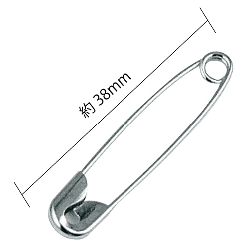 ミツヤ 安全ピン No.3 100本紙箱入 AP-3 1個(ご注文単位10個)【直送品】