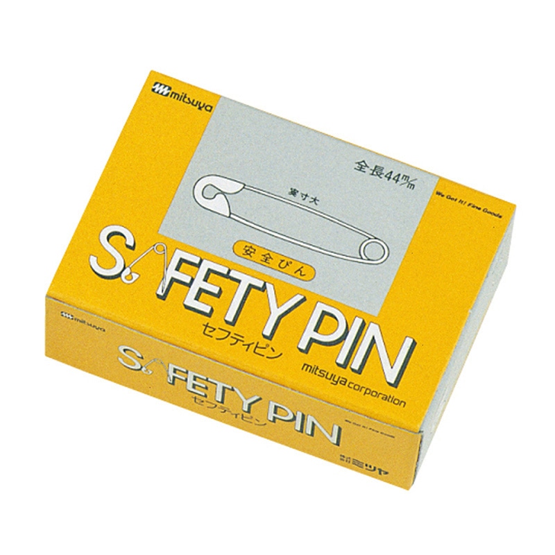ミツヤ 安全ピン No.4 100本箱入 AP-4 1個（ご注文単位10個）【直送品】