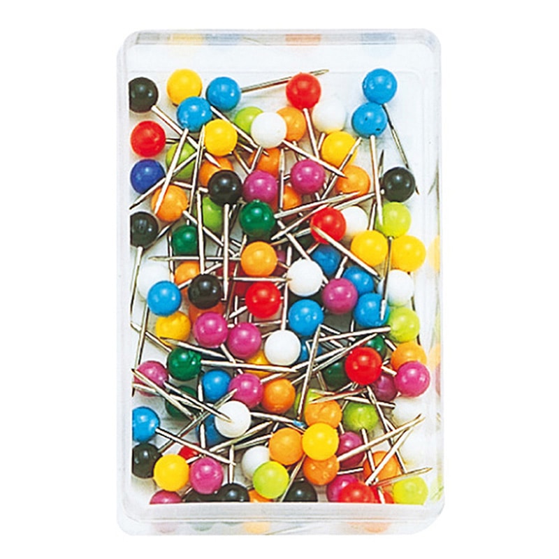 ミツヤ マップピン 4mm 色込 100本入 MP-4 1個（ご注文単位20個）【直送品】