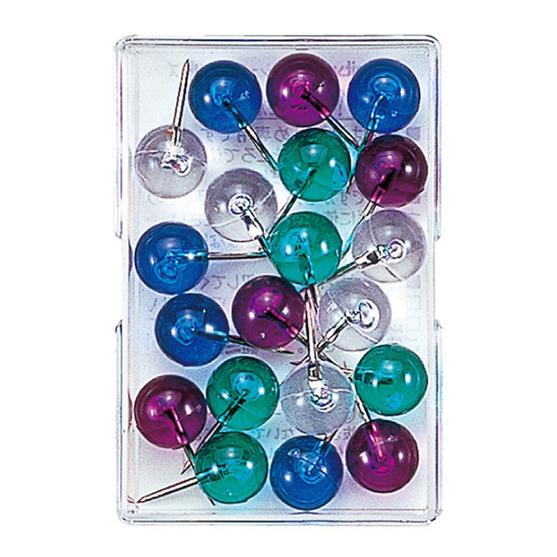 ミツヤ マップピン 10mm マリンカラー 20本入 MP-10-M 1個（ご注文単位20個）【直送品】