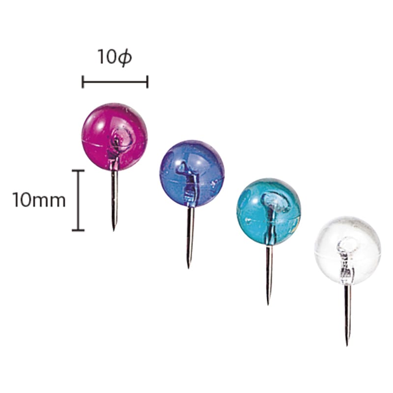 ミツヤ マップピン 10mm マリンカラー 20本入 MP-10-M 1個（ご注文単位20個）【直送品】