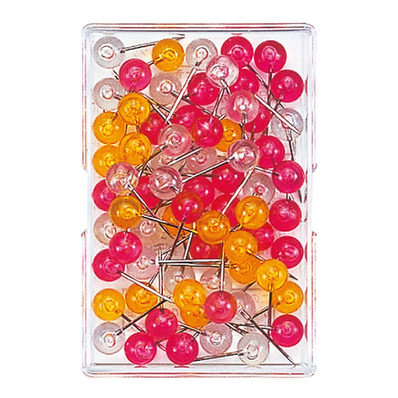 ミツヤ マップピン 6mm フルーツカラー 70本入 MP-6-F 1個（ご注文単位20個）【直送品】