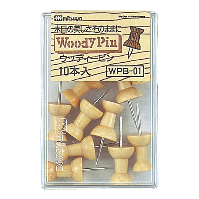ミツヤ ウッディーピン ボンゴ WPB-01 1個（ご注文単位20個）【直送品】