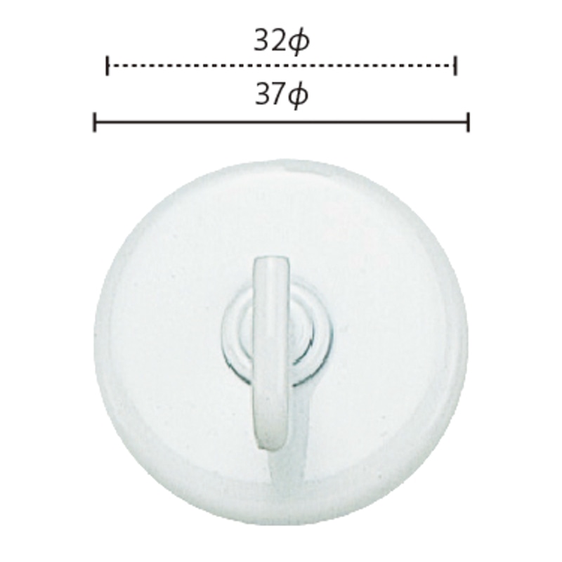 ミツヤ 強力マグネットフック ボールド Sサイズ 白 MHB-350-WH 1個(ご注文単位10個)【直送品】