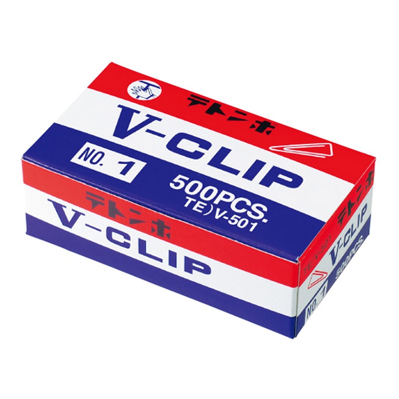 ミツヤ テトンボ Vクリップ 大 500本 紙箱入 TE)V-501 1個(ご注文単位10個)【直送品】