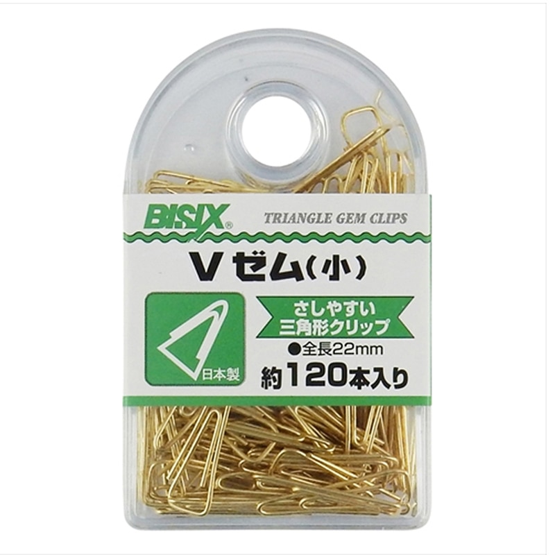 ミツヤ ゼムクリップ Vゼム 小 120本箱入 BX1-TEVS 1個(ご注文単位5個)【直送品】