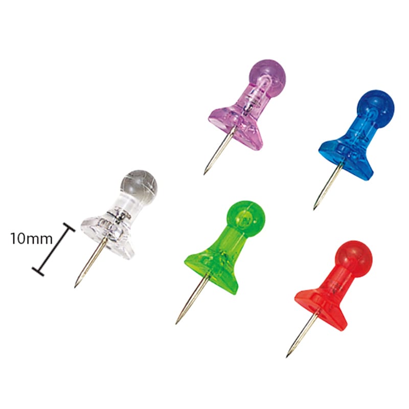 ミツヤ インテリアピン 5色込 17本箱入 BX1-5-AS 1個(ご注文単位5個)【直送品】