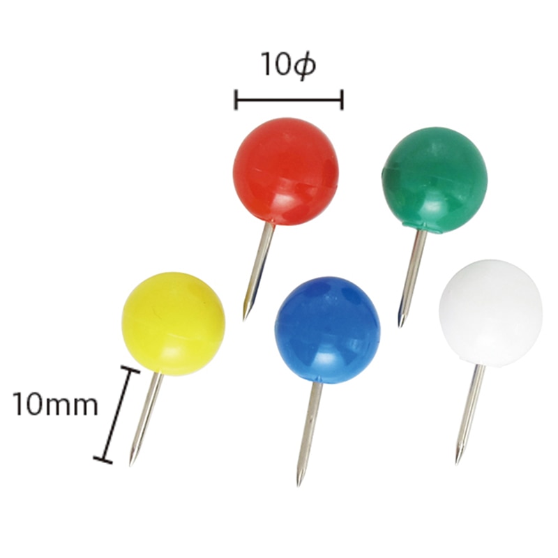 ミツヤ マップピン 10mm 5色込 17本箱入 BX1-7-AS 1個(ご注文単位5個)【直送品】