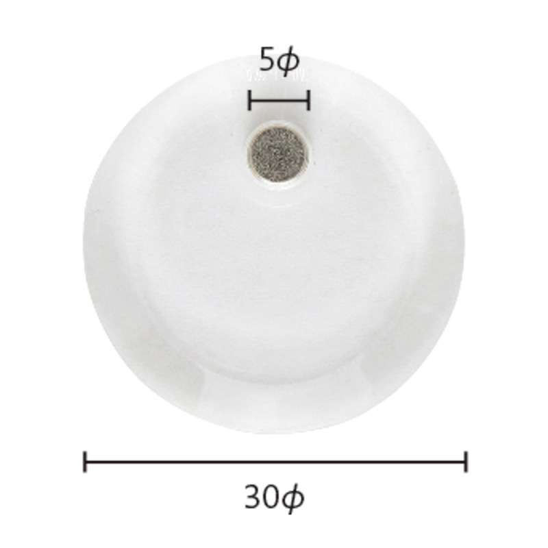 ミツヤ 両面マグネット ボールド 透明 2個入 RMB-300 1個(ご注文単位10個)【直送品】