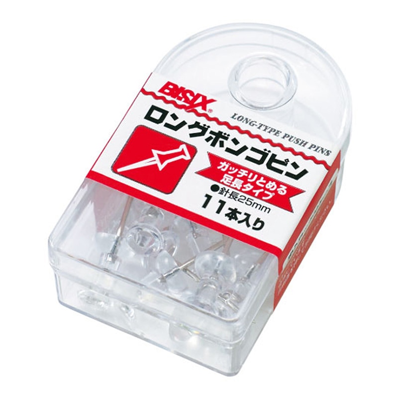 ミツヤ ロングボンゴピン 透明 BX1-4-T 1個（ご注文単位5個）【直送品】