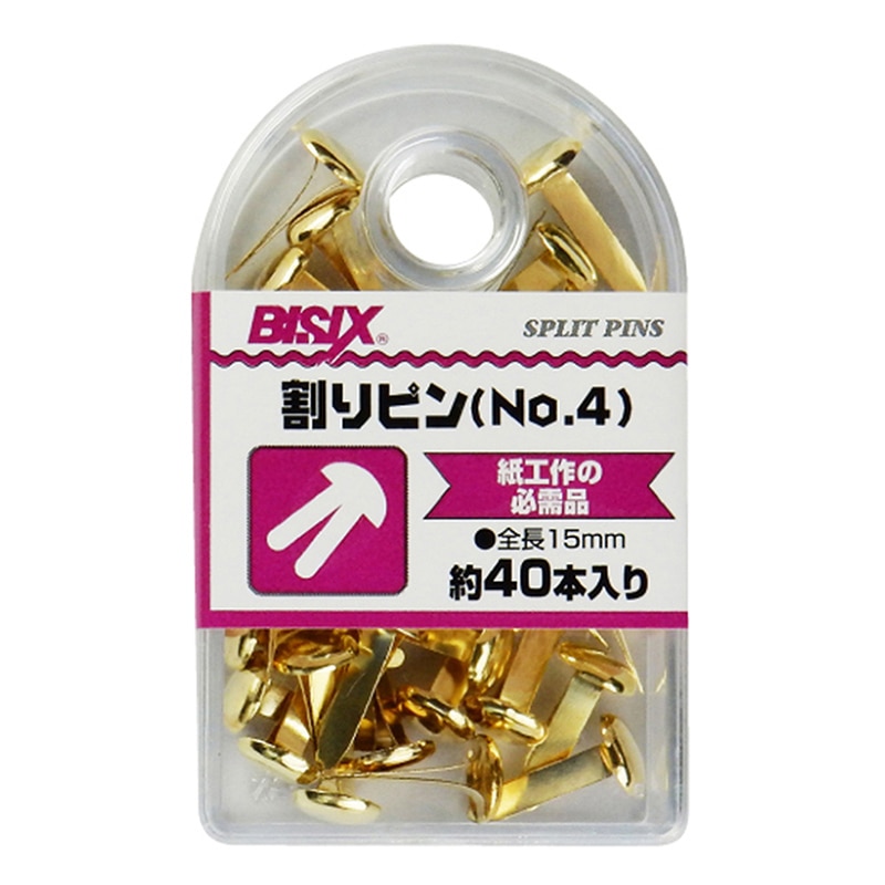 ミツヤ 割りピン No.4 40本箱入 BX1-WP4 1個(ご注文単位5個)【直送品】