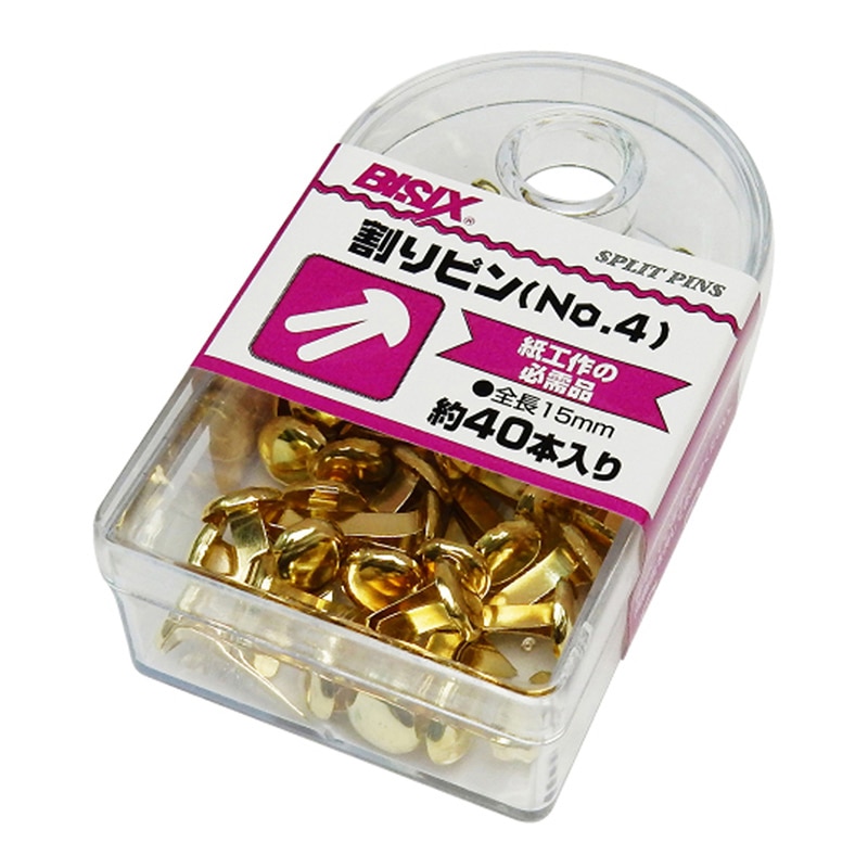 ミツヤ 割りピン No.4 40本箱入 BX1-WP4 1個（ご注文単位5個）【直送品】
