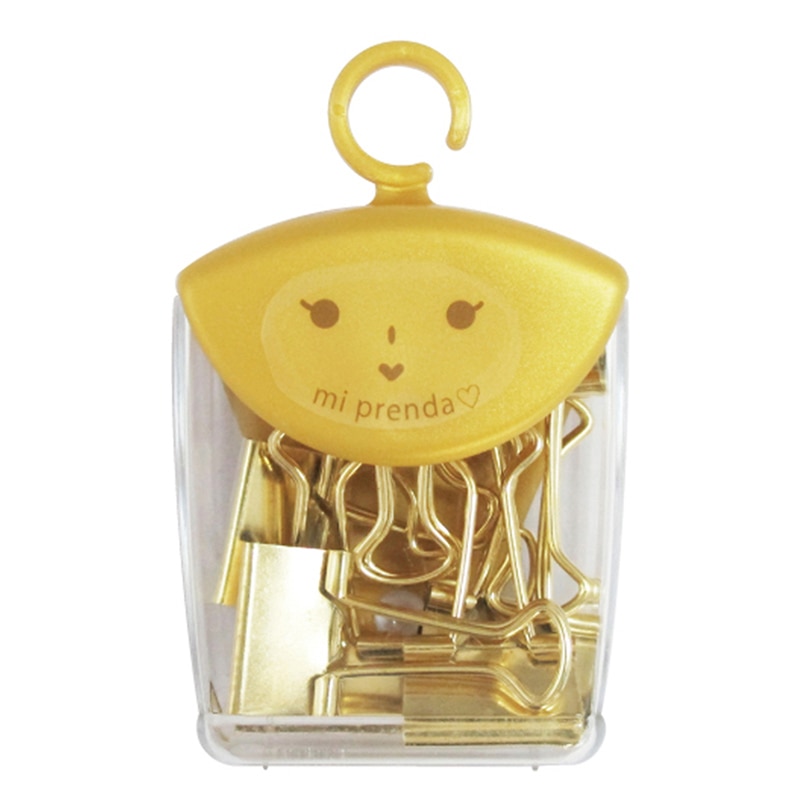 ミツヤ 金のツレテッテ ダブルクリップ 小 8個入 TM-71GD-190 1個（ご注文単位5個）【直送品】