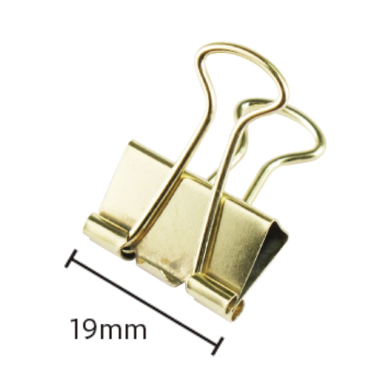 ミツヤ 金のツレテッテ ダブルクリップ 小 8個入 TM-71GD-190 1個（ご注文単位5個）【直送品】