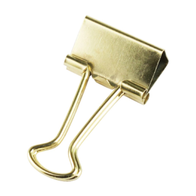 ミツヤ 金のツレテッテ ダブルクリップ 小 8個入 TM-71GD-190 1個（ご注文単位5個）【直送品】