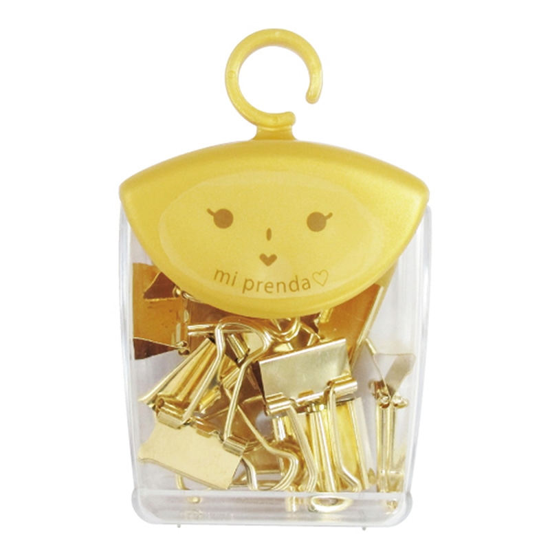 ミツヤ 金のツレテッテ ダブルクリップ 豆 10個入 TM-71GD-150 1個（ご注文単位5個）【直送品】