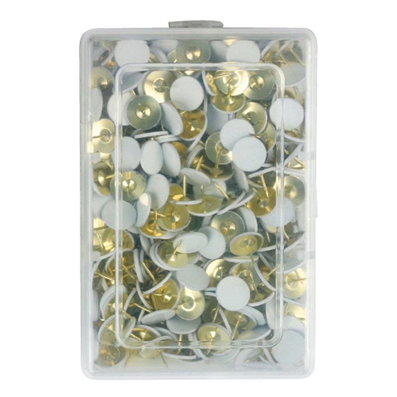 ミツヤ 二重画鋲 着色白 500本入 NGC-500 1個（ご注文単位5個）【直送品】