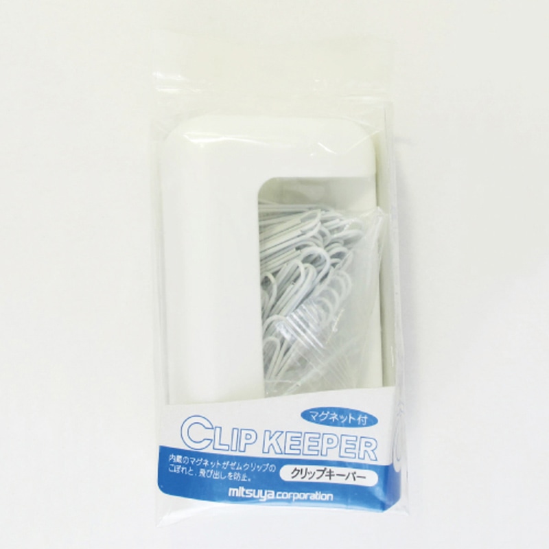ミツヤ クリップキーパー マグネット付 白 CK-300-WH 1個（ご注文単位10個）【直送品】