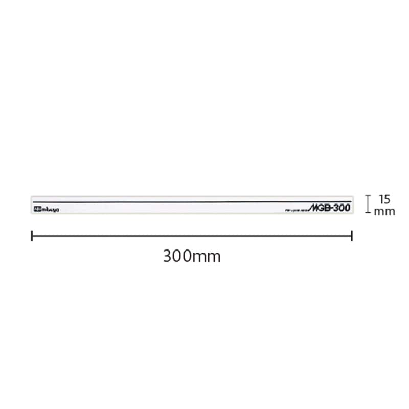 ミツヤ マグネットバー 300mm 白 MGB-300-WH 1個（ご注文単位10個）【直送品】