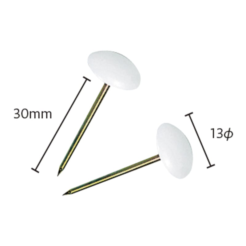 ミツヤ カーペットピン 白 60本入 BX2-CUWH 1個(ご注文単位5個)【直送品】