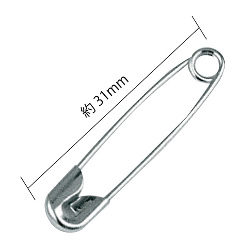 ミツヤ 安全ピン 31mm 32本箱入 BX1-81-2 1個(ご注文単位5個)【直送品】