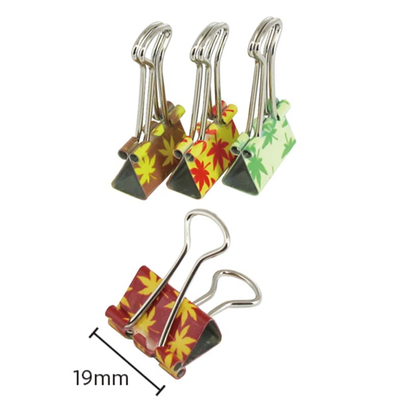 ミツヤ ツレテッテ ダブルクリップ 19mm 紅葉 TM-71-AK 1個（ご注文単位5個）【直送品】