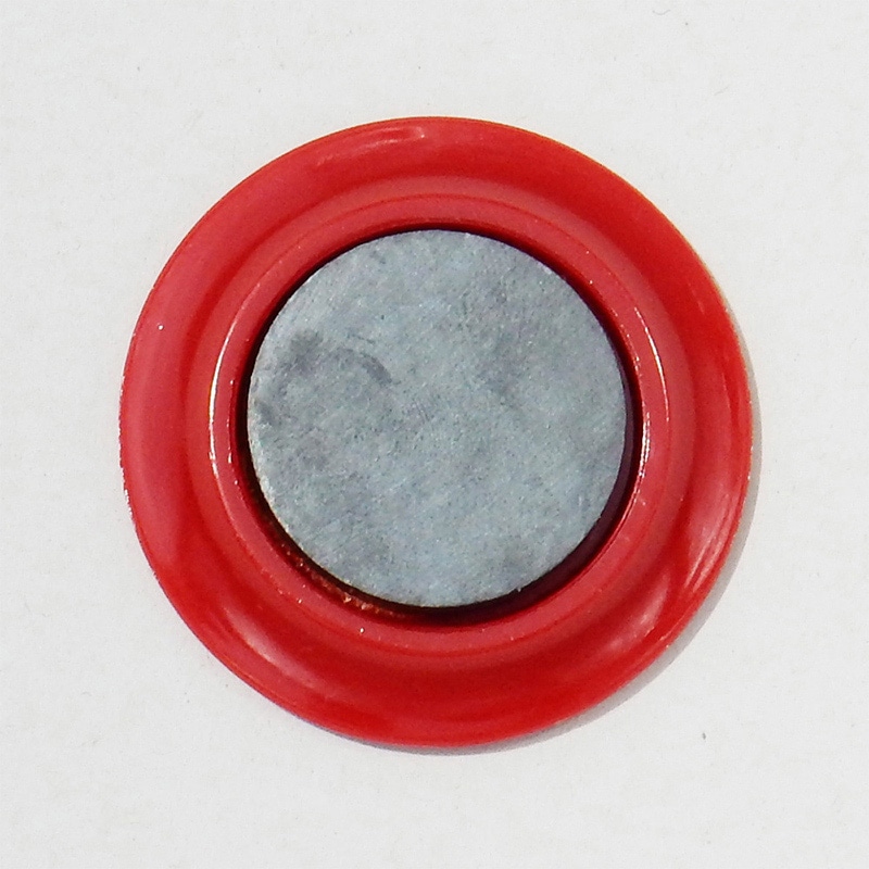 ミツヤ カラーマグネット 丸型 50mm 赤 10個入 MR-50-RD 1個（ご注文単位10個）【直送品】