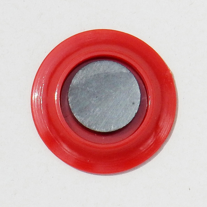 ミツヤ カラーマグネット 丸型 40mm 赤 10個入 MR-40-RD 1個(ご注文単位10個)【直送品】