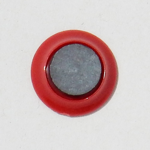 ミツヤ カラーマグネット 丸型 20mm 赤 10個入 MR-20-RD 1個（ご注文単位10個）【直送品】